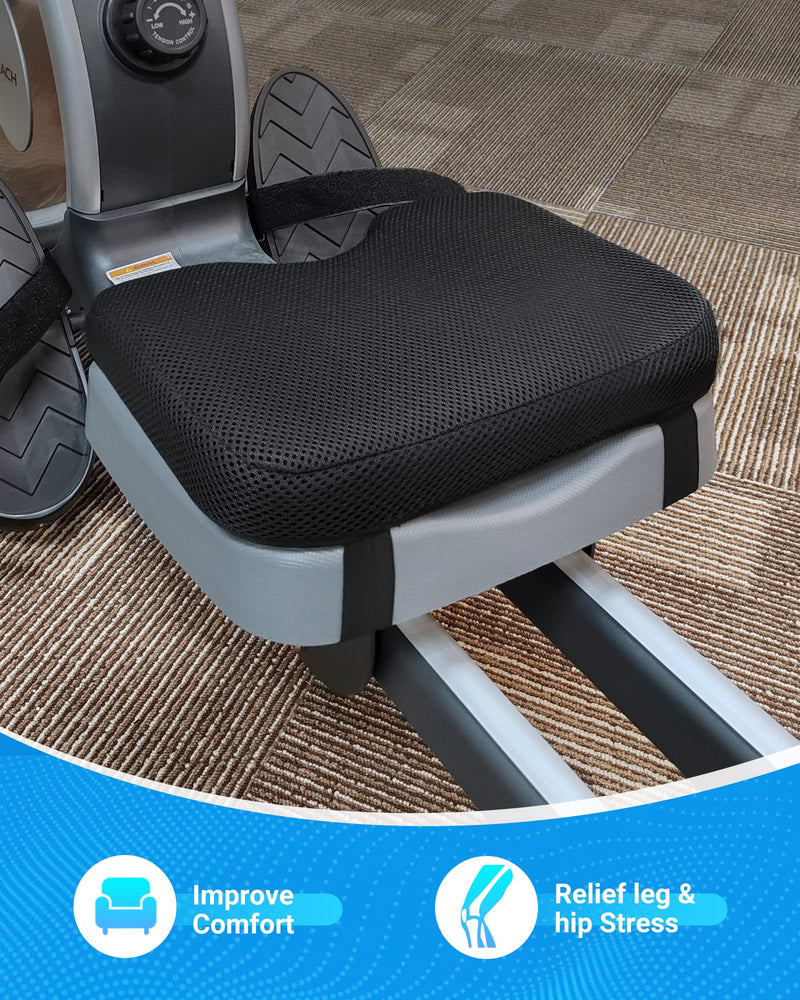 Rowing Machine Seat Cushion, MERACH Rower Seat Cushion, 2 Strap Fixation, Custom Memory Foam, Washable Cover, Ideal for Concept2 and Other Rowing Machines - Rower Accessories and Seat Pad Rowing Machine Seat Cushion - BeesActive Australia