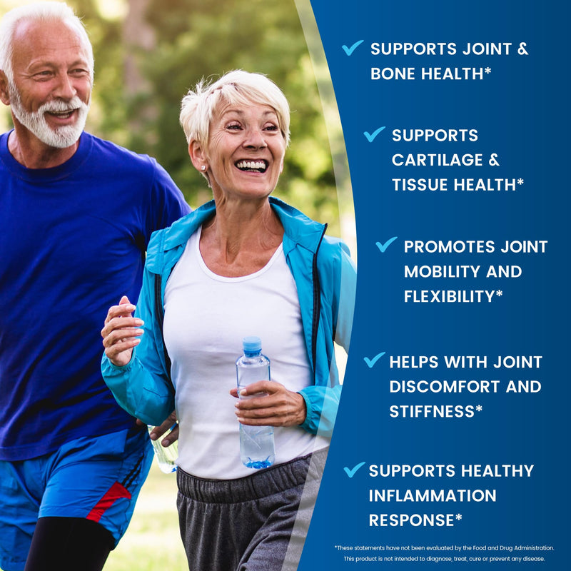Vitamin World Glucosamine Chondroitin with MSM with Vitamin D, 80 Caplets | Triple Strength Joint Mover for Healthy Joints, Promotes Comfort and Flexibility, Coated, Gluten Free