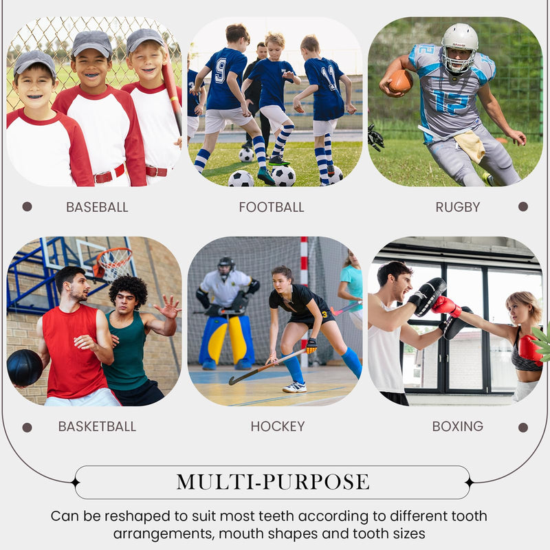 Yaomiao 5 Pcs Cross Mouth Guards Christian Teeth Armor Sport Game Guard & Case Religious Mouth Guard Football Basketball Baseball Wrestling Lacrosse Rugby Boxing Taekwondo(Cross) - BeesActive Australia
