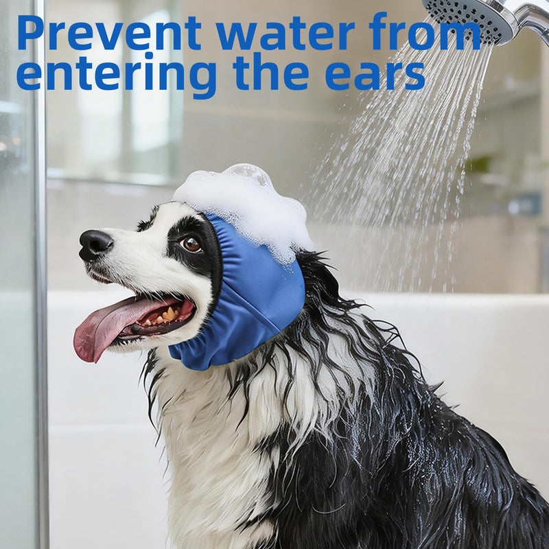 Pet Ear Protection Muffs for Dogs and Cats, Noise Reducing & Water Resistant Dog Ear Covers for Bathing and Calming (M) M