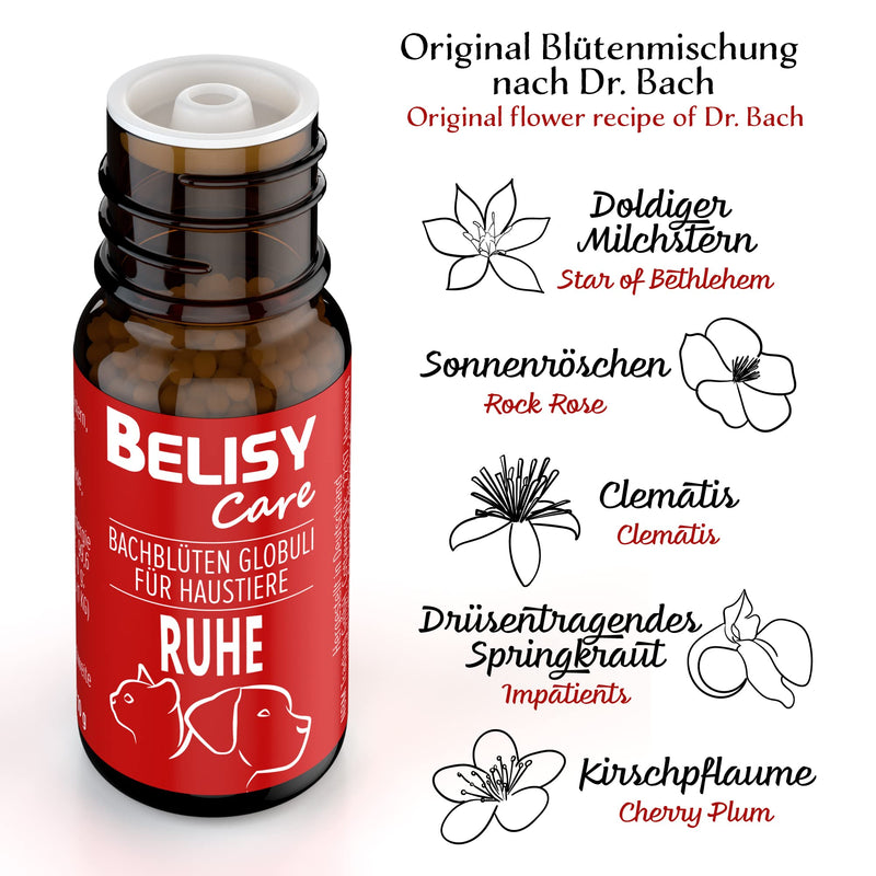 Anxiety & Stress Bach Flower Globules for Dogs & Cats - Soothing for Anxiety & Stress - Original Blend by Dr. Bach - Emergency Globules for Soothing Pets - Alcohol Free - 10g