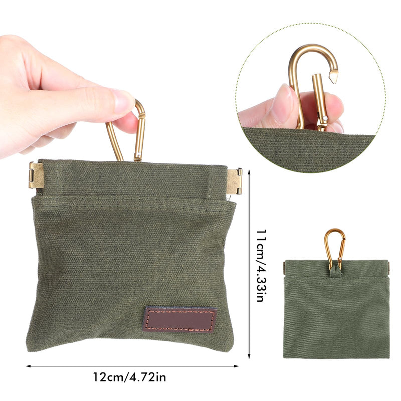 Dog Training Treat Pouch with Carabiner, Portable Puppy Treat Pouches for Pet Training, Hand Free Dog Walking Bag, Dog Food Dispenser for Pet Puppy Travel or Outdoor Use(Army Green) - BeesActive Australia
