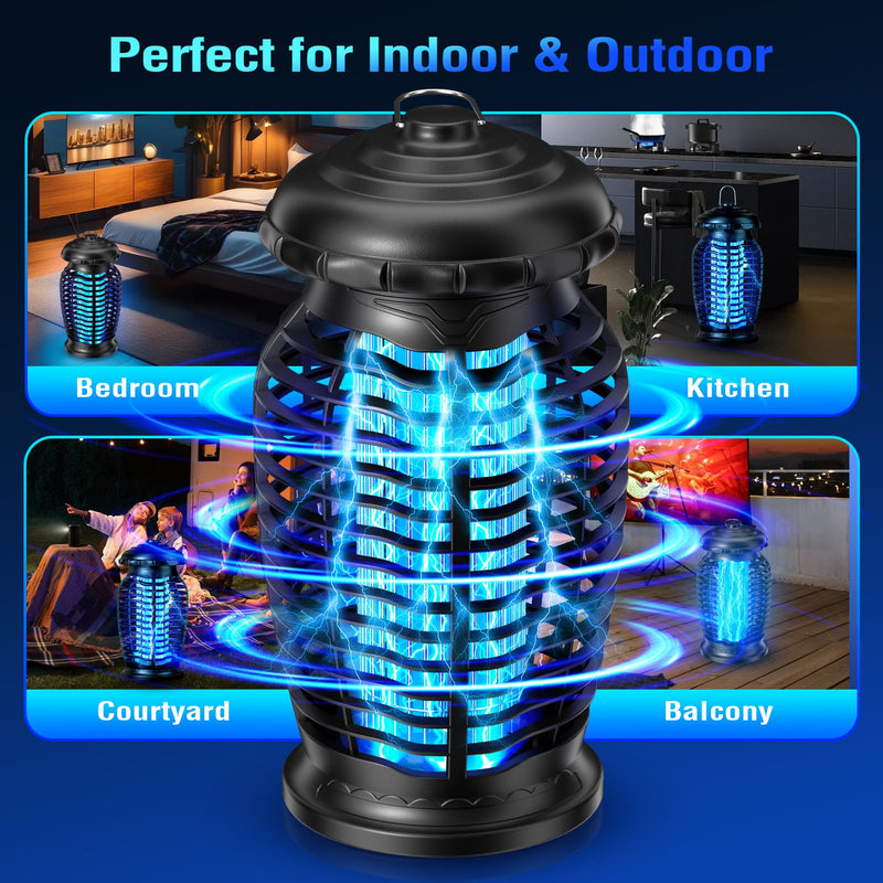 Bug Zapper Indoor/Outdoor Electronic Mosquito Zapper Fly Traps Mosquito Repellent Killer for Home, Patio, Backyard Blue - BeesActive Australia