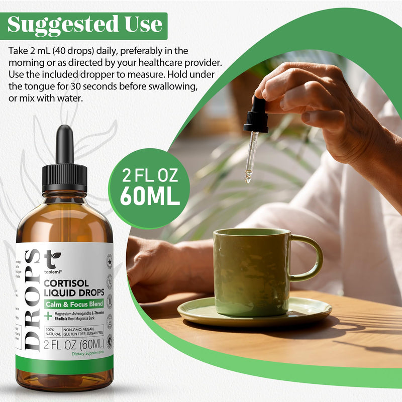 Magnesium & Ashwagandha Drops, Relaxation Support, 2 fl oz