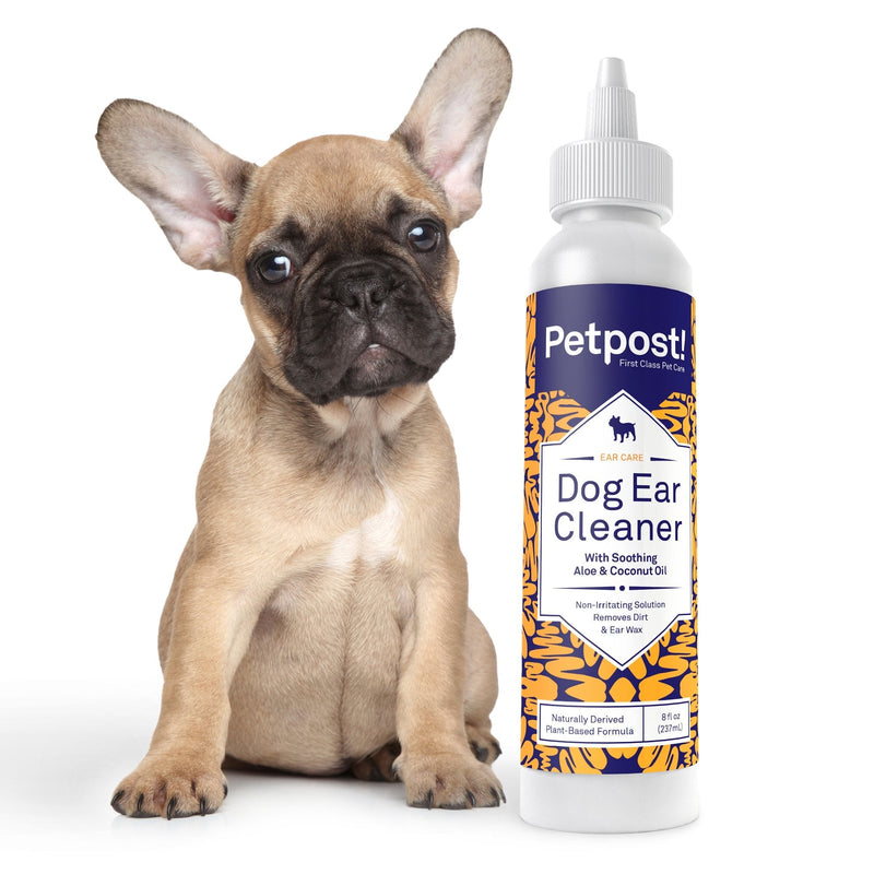 Petpost | Dog Ear Cleaner - Natural Coconut Oil Solution - Best Remedy for Odor - Dog Ear Problems - Chemical & Irritant Free 8 oz. - PawsPlanet Australia