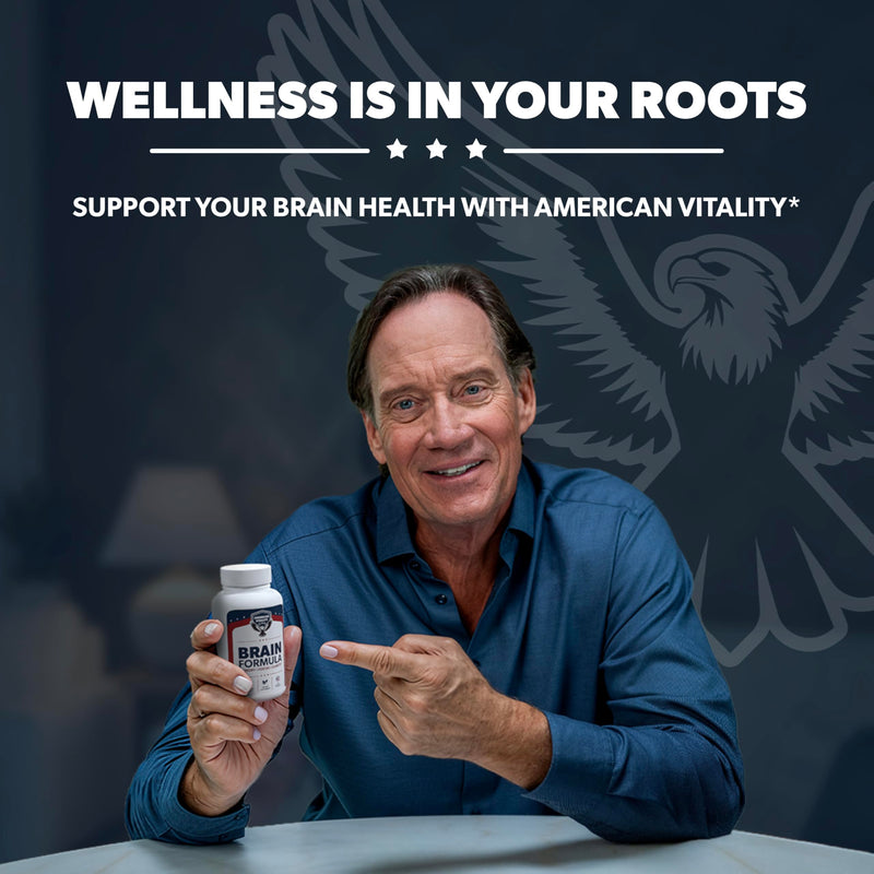 Brain Formula | Brain Health Supplements | Niacin, Vitamin B6 & GABA, Nutritional Support Mental Performance, 30 Days Supply, 60 Capsules
