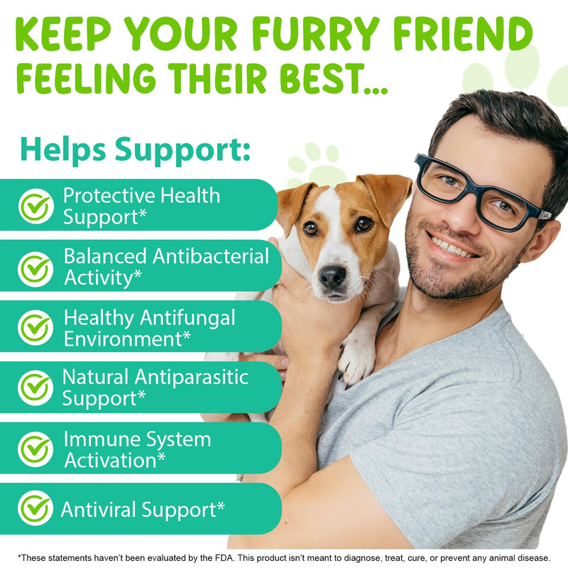 Antibiotics for Dogs, Itchy Skin Soother for Dogs | Allergy & Discomfort Relief & Skin & Immune Support Drops with Natural Bacon Flavor, Easy-to-Use, 60ml