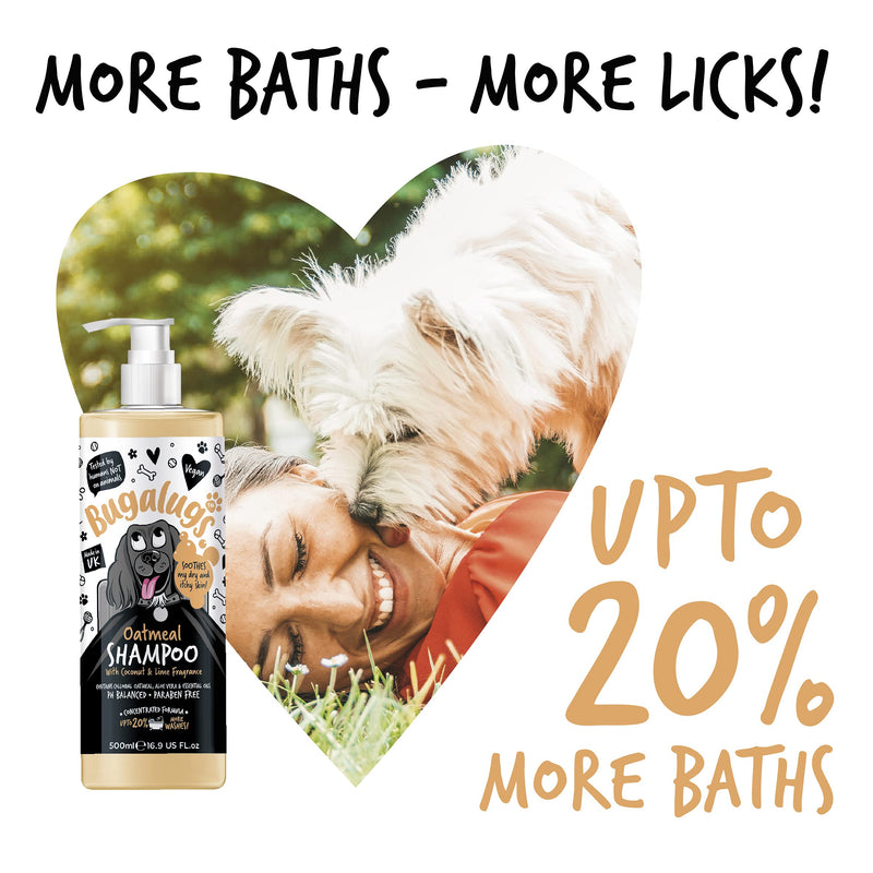 Oatmeal & Aloe Vera Dog Shampoo dog grooming shampoo products for smelly dogs with fragrance, oatmeal puppy shampoo, professional Vegan pet shampoo & conditioner Shampoo 16.9 Fl Oz - BeesActive Australia