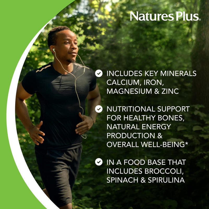 NaturesPlus Ultra-Mins - 180 Tablets - Multi Mineral Complex with Calcium, Iron, Magnesium & Zinc - Vegan, Gluten Free - 90 Servings 180 Count (Pack of 1)