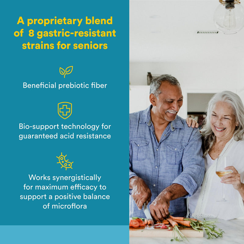 Natural Factors Ultimate Probiotic Senior's - Senior Supplement for Digestive & Immune Health - 35 Billion CFUs - Non-GMO & Gluten-Free - 30 Capsules (30 Servings) 30 Count (Pack of 1)