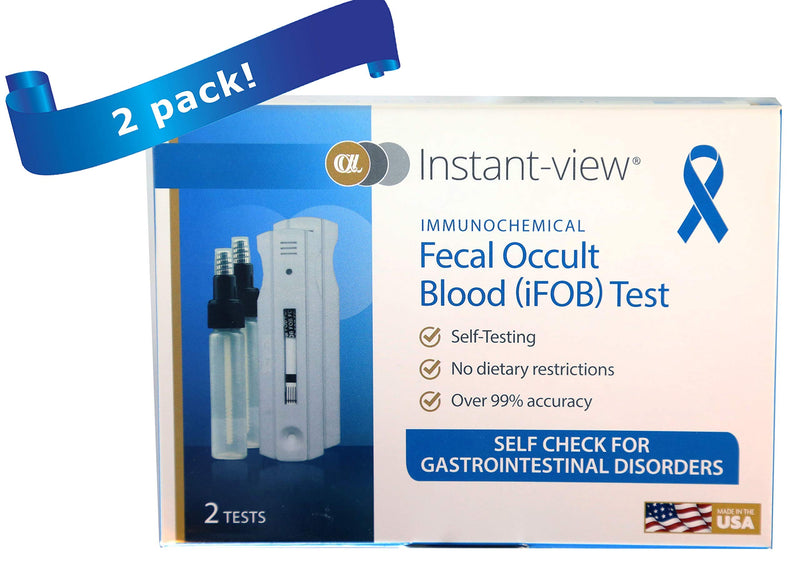 immunochemical Fecal Occult Blood (FIT or iFOB) Home Test and Stool Test - 2 Pack - BeesActive Australia