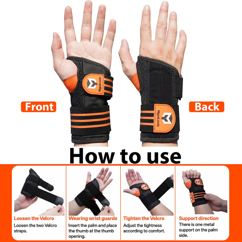 2 Pack Carpal Tunnel Wrist Brace, Adjustable Night Wrist Support with Wrist Splint, Breathable Hand Brace for Men Women, Pain Relief for Tendonitis, Arthritis, Typing, Right and Left Hand, Small Small（5-6"） - BeesActive Australia