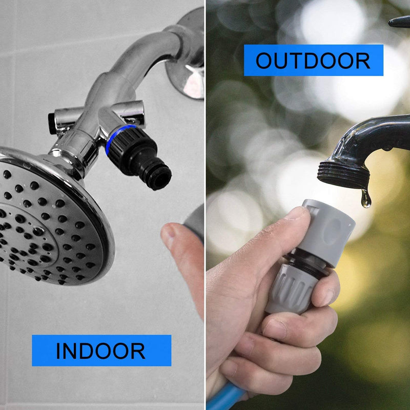 Pet shower head, Beinhome pet bath tool shower head for dogs with brush, 2.2 meter PVC hose and 2 hose adapters for dogs, cats - BeesActive Australia