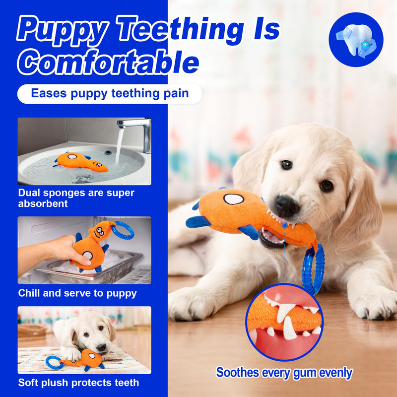 4 Pack Frozen Puppy Toys to Keep Them Busy to Relieve Teething Pain,Chew Toys for Puppies 0-6 Months Relieve Teething Itch, Puppy Teething Rings to Release Excess Energy - BeesActive Australia
