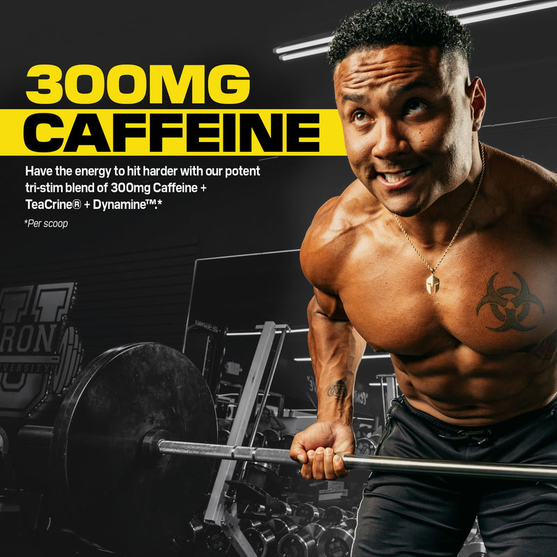 C4 Ultimate Pre-Workout, 300mg Caffeine, 20 Servings | Pink lemonade flavor with 300mg caffeine, TeaCrine, Dynamine & cayenne extract for energy and thermogenic support.