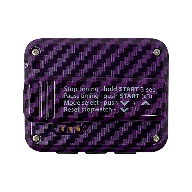 Gymboss Charge Interval Timer and Stopwatch & Watchstrap - Bundle Carbon Purple - BeesActive Australia