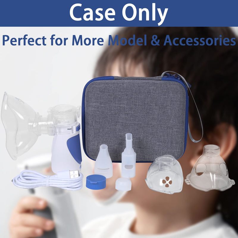 Aenllosi Hard Storage Case Compatible with Portable Nebulizer for Adults and Kids, Handheld Inhaler Carrying Case, Holder for Atomizer Machine & Medicine(Case Only) - BeesActive Australia