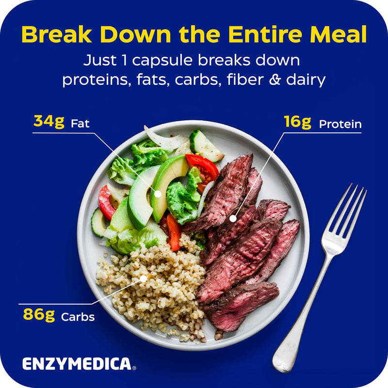 Enzymedica Digest Gold + Probiotics - Helps Gas & Bloating - 90 Caps | Digestive Enzyme Supplement for Women & Men, Enzyme and Probiotic Capsules for Digestion, Gut Health Support, Vegetarian 90 Count (FFP)
