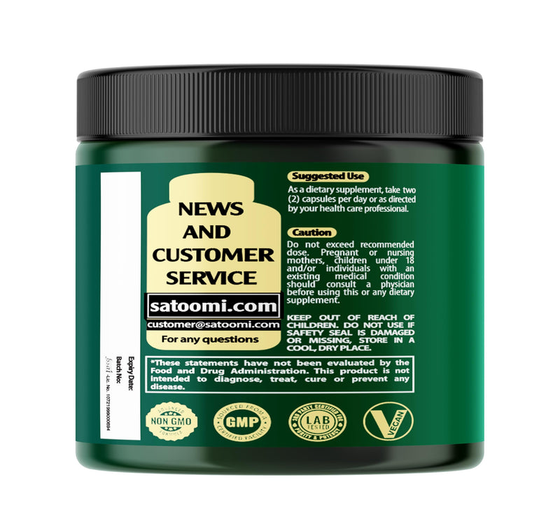 Satoomi 8in1 NMNH - NMN Supplement Alternative - NAD Supplement to Support NAD Levels Added Fisetin, Resveratrol, Quercetin, Turmeric, Berberine, Vitamin D3 & C - 60 Count for 30 Days Green 8in1
