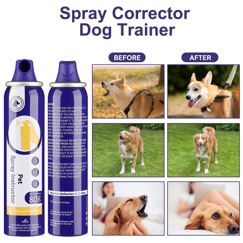 Dog Corrector Spray, 80ml 1Pack Dog Trainer Spray to Dogs from Stopping Unwanted Behaviors Pet Trainer Spray, Barking, Jumping, Stealing Food, Safe, Humane & Effective Purple-1p - BeesActive Australia