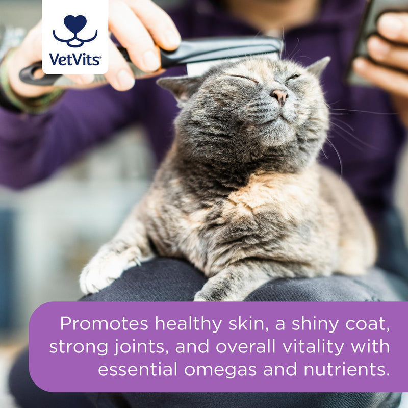 Omega Skin & Coat For Cats & Dogs (60 Capsules) | Beef Flavoured | Shinier Coat, Healthier Pet | Omega 3 and 6 Blend | Supports Skin, Coat, Joints, Brain and Heart