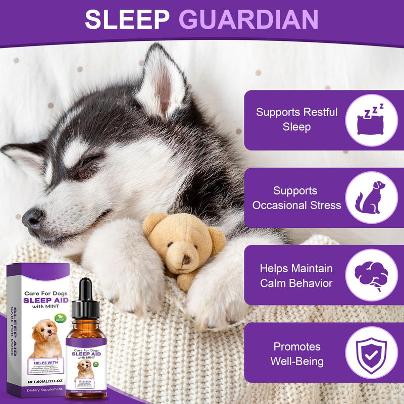 Melatonin for Dogs & Cats, Dog Melatonin, Promotes Relaxation, Sleep & Calm Behaviour for Dog, Dog Anxiety Relief Calming for Noise, Fireworks, Separation Anxiety & Travel Stress