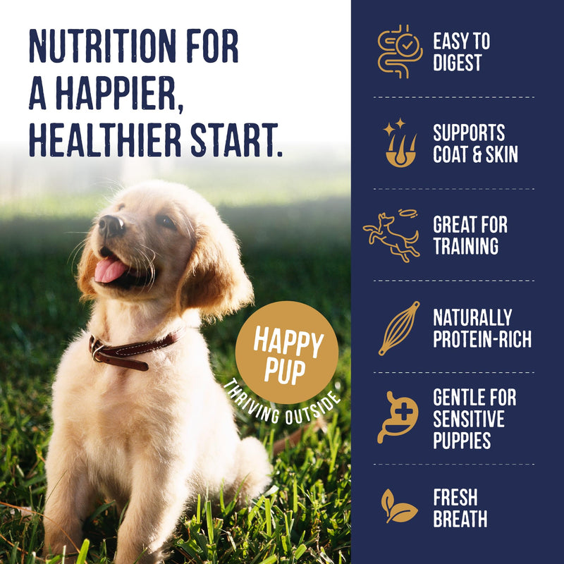 Harley & Marley Puppy Duo Function Health Chews - Soft Puppy Teething Chews with Salmon, Pumpkin, Salmon Oil & Flaxseed - Natural Treats for Growth & Healthy Teeth & Gums - 4pk (4/pk) Pack of 4