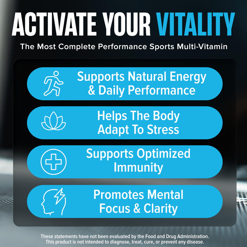 Nutrex Research Vitadapt Complete Sports Multivitamin for Men - 24 Vitamins, KSM-66 Ashwagandha and Minerals for Athletes - Mens Multivitamin (90 Capsules) 1