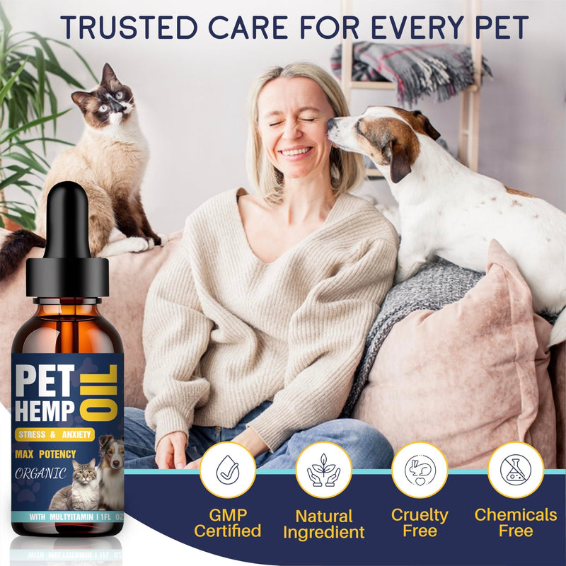 Organic Hemp Oil for Dogs and Cats [3 Pack] for Pets with Pаin, Slееp, Аrthritis,Seizures Support, Calming for Small & Large Pets Rich in Omega 3 6 9 Chicken Flavor Made in USA