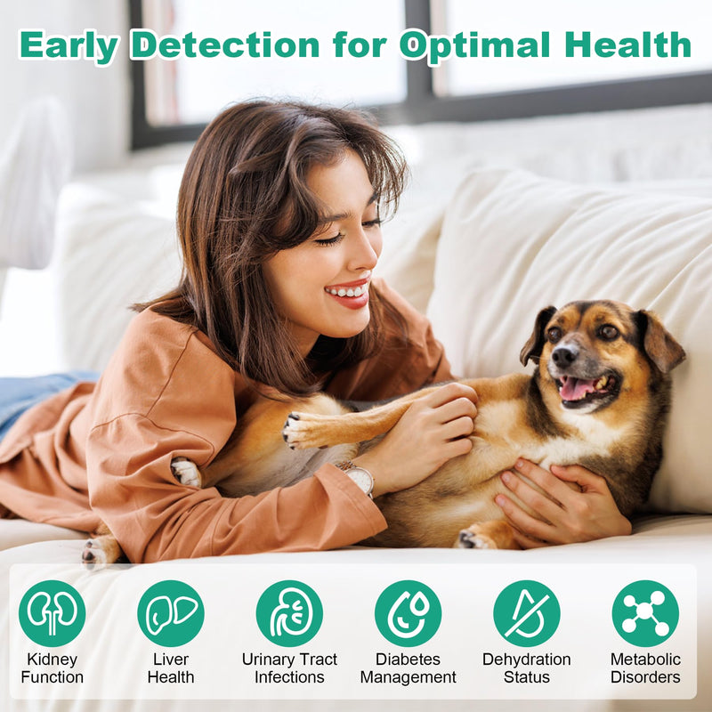 Urine Test Strips for Dogs Cats - 100 Counts Urinalysis Test Strips for Pets 10 in 1 Testing UTI Protein Glucose Blood Leukocytes pH Nitrite and More Dog Cat UTI Test Kit for Pets 100 Count - BeesActive Australia