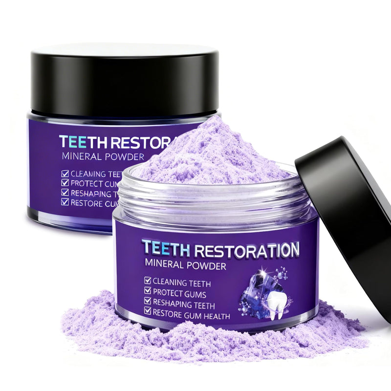 Teeth Restoration Mineral Powder - Restoration Mineral Tooth Powder Toothpaste, in Strengthening Teeth and Gums, Protect Gums and Freshen Breath, for Coffee, Tea and Tobacco Stains-50g 1.76 Ounce (Pack of 1)