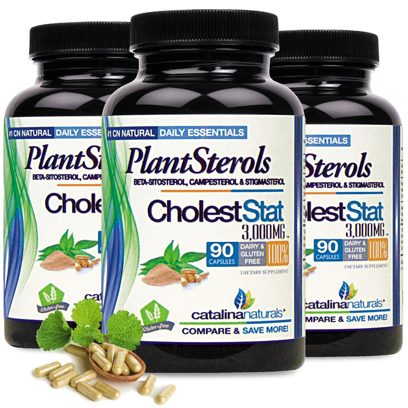 Triple Strength PlantSterol Complex - Cholest-Stat - 3000mg Maximun Strength - 90 Count