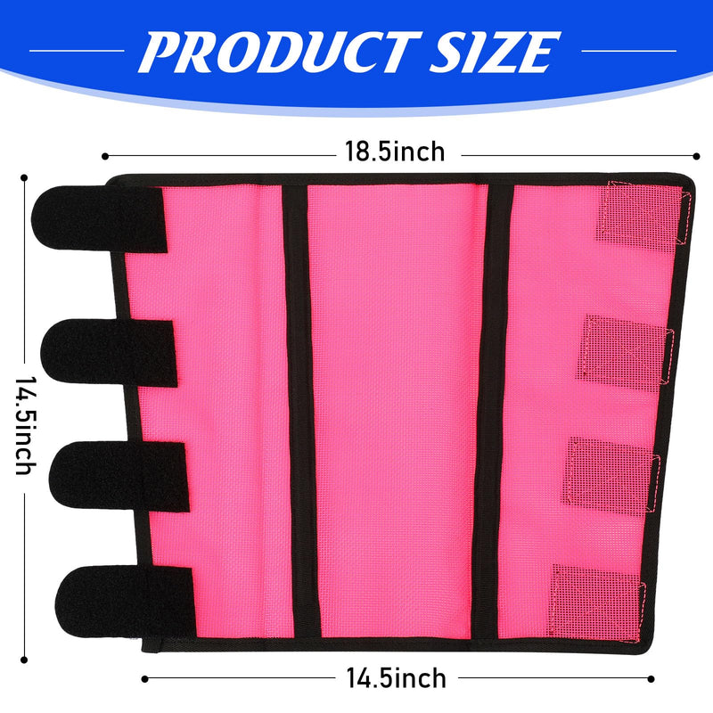 8 Pcs Mesh Fly Boots for Horse Breathable Mesh Horse Boots Protective Horse Leg Wraps Horse Leggings for Preventing Flies and Mosquitoes Bites (Red, Rose Red) Red, Rose Red - BeesActive Australia