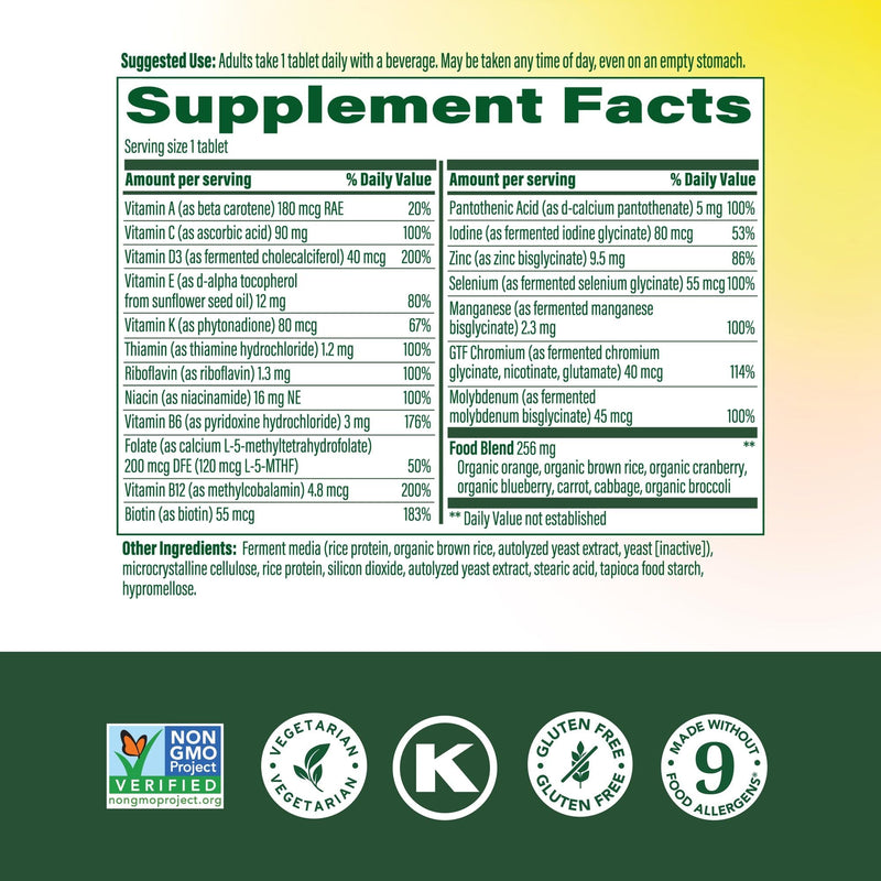MegaFood One Daily Multivitamin for Women 55+ with 19 Nutrients, 90 Tablets | Supports Healthy Aging with Vitamin C, A, E, Cellular Energy Support with B Vitamins, D3 & Zinc, Vegetarian, 90 Servings 90 Count (Pack of 1)