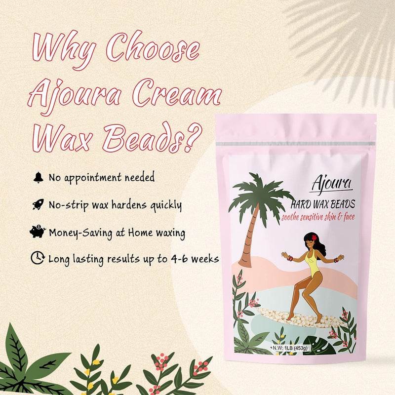1lb Refill Wax Beans for Hair Removal Kit, Brazilian Coarse Waxing for Bikini, Face, Eyebrow, Back, Chest, Legs, Armpit, At Home Waxing Beads for Women Men Off-white - BeesActive Australia