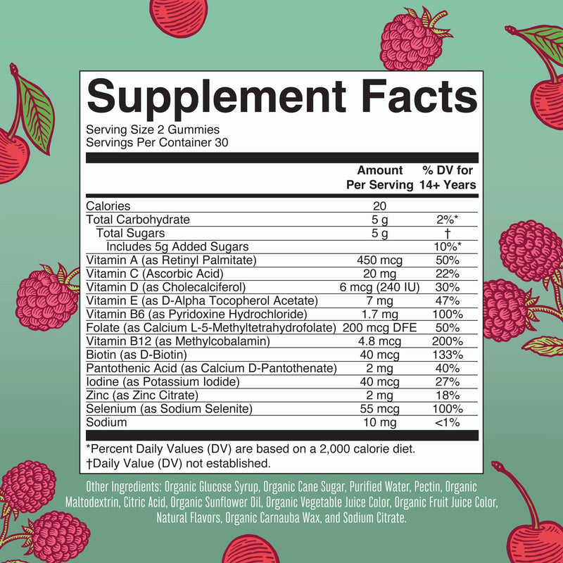 MaryRuth Organics Multivitamin for Women 14 | Women's Multivitamin Gummies for Immune Support| Skin Health | Sugar Free | Vegan | Non-GMO | 60 Count