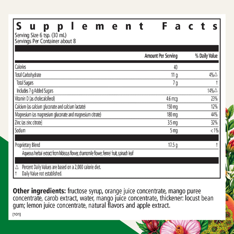 Floradix Calcium Magnesium Liquid Formula, Vegetarian, Non-GMO, 8.5 fl oz | Liquid Mineral & Vitamin Bone Support Formula* with Calcium, Magnesium, Vitamin D & Zinc, Vegan & Dairy-Free Unflavored 8.5 Fl Oz (Pack of 1)