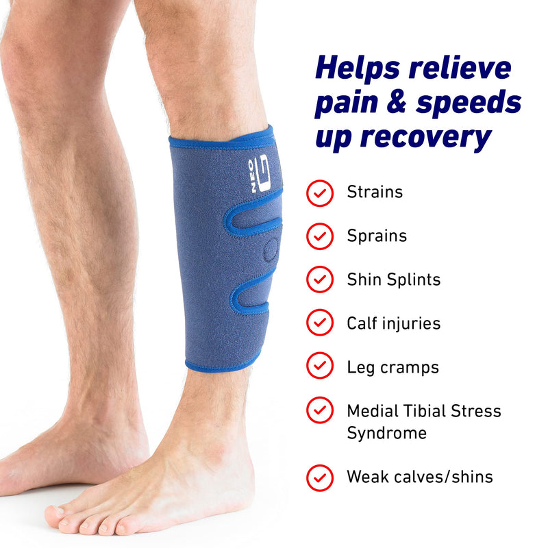 Neo-G Calf Brace for Shin Splints, Lower Leg Pain Relief - Calf Brace for Torn Calf Muscle, Running, Sports, Recovery - Adjustable Calf Support - Class 1 Medical Device