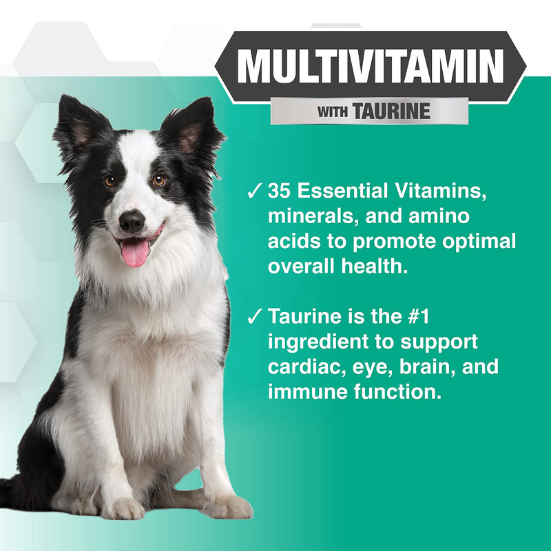 Nootie Progility Multvitamin for Dogs, Multivitamin Supplement for Dogs with Taurine, 90 Soft Chews per Container - PawsPlanet Australia
