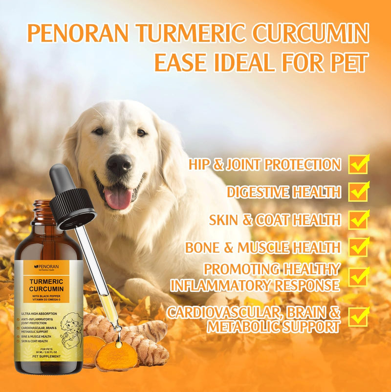 Turmeric Joint care for dogs and senior dogs, Anti-inflammatory, Arthritis Relief, Hip and Joint Pain Relief, Mobility, Flexibility Support, better absorption with 4 in 1 natural formula