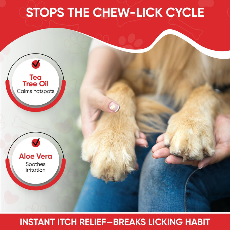 Warren London Deep Cleaning Paw Soak for Dogs – 30 Count Fizz Balls | Soothes Itchy, Irritated Paws with Seaweed, Tea Tree Oil & Aloe | Anti-Lick Paw Relief & Easy 5-Minute Spa 30 Balls