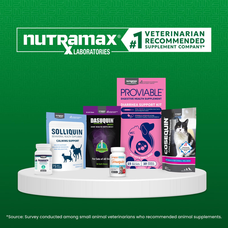 Nutramax Imuquin Immune Health Supplement for Cats, with Astaxanthin and Beta Glucans, 30 Sprinkle Capsules 30 capsules