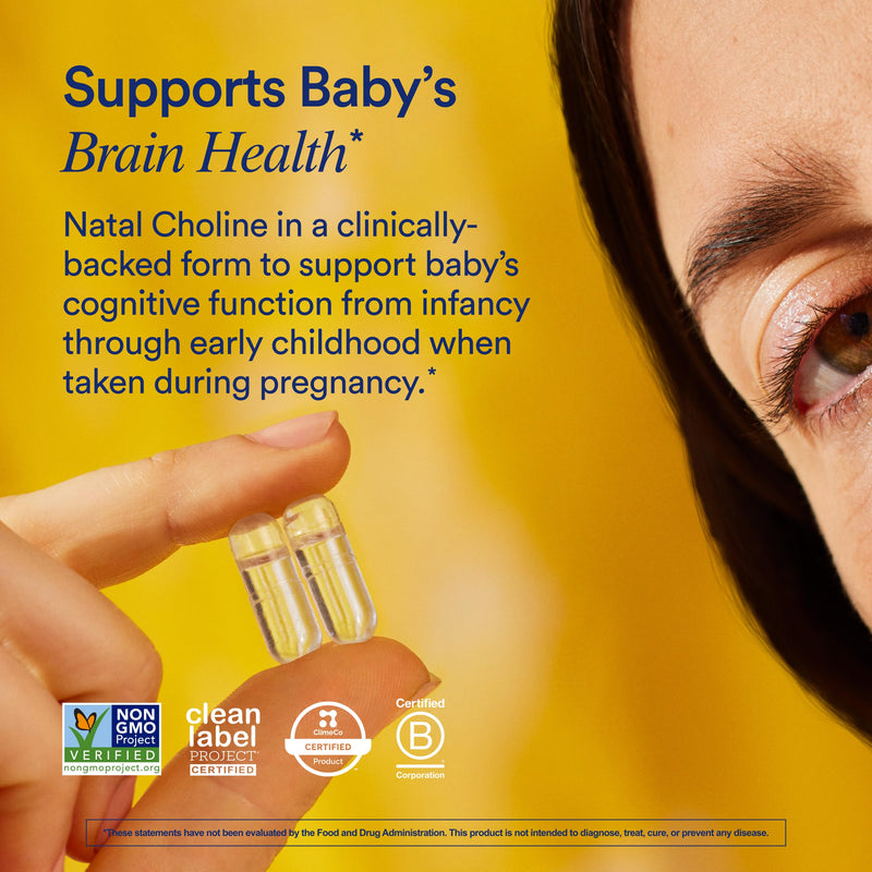 Ritual Natal Choline Supplement, 550mg, Supports Baby‚Äôs Cognitive Function When Taken During Pregnancy and Choline Content in Breastmilk*, 30 Day Supply