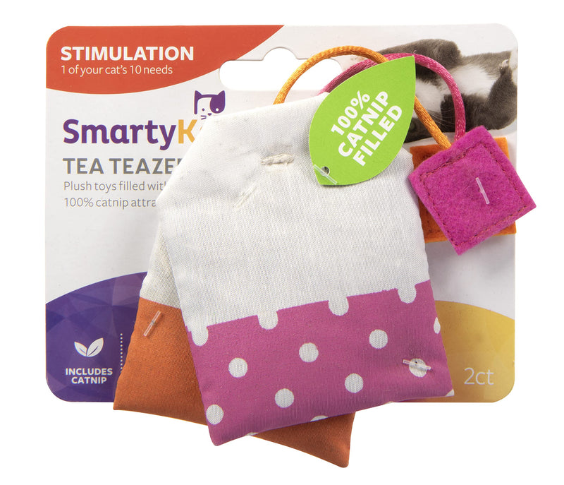 SmartyKat (2 Count Tea Teazers Catnip Cat Toys - Pink/Orange, 2 Count Set of 2 - BeesActive Australia