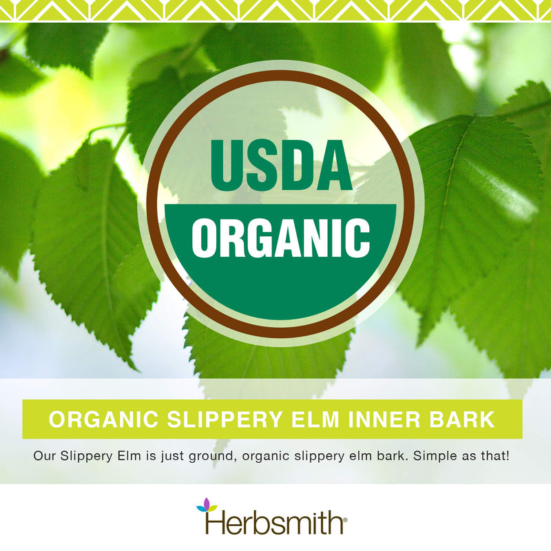 Herbsmith Organic Slippery Elm - Digestive Aid for Dogs and Cats - Constipation and Diarrhea Relief for Dogs and Cats - Megaesophagus Dog Aid- 75g 75g Powder - BeesActive Australia