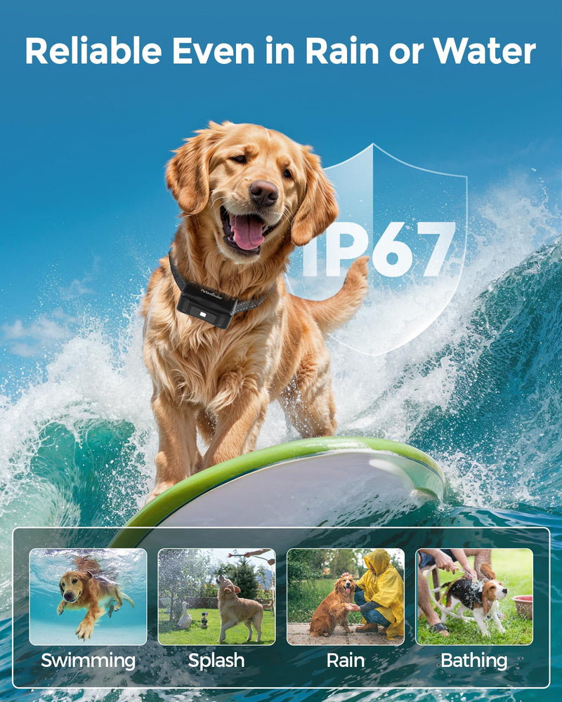 Dog Shock Collar, 4000FT Dog Training Collar with Remote IP67 Waterproof with 5 Training Modes, Rechargeable Training Collar for All Breeds, Sizes (10-150lbs) for 1 dog - BeesActive Australia