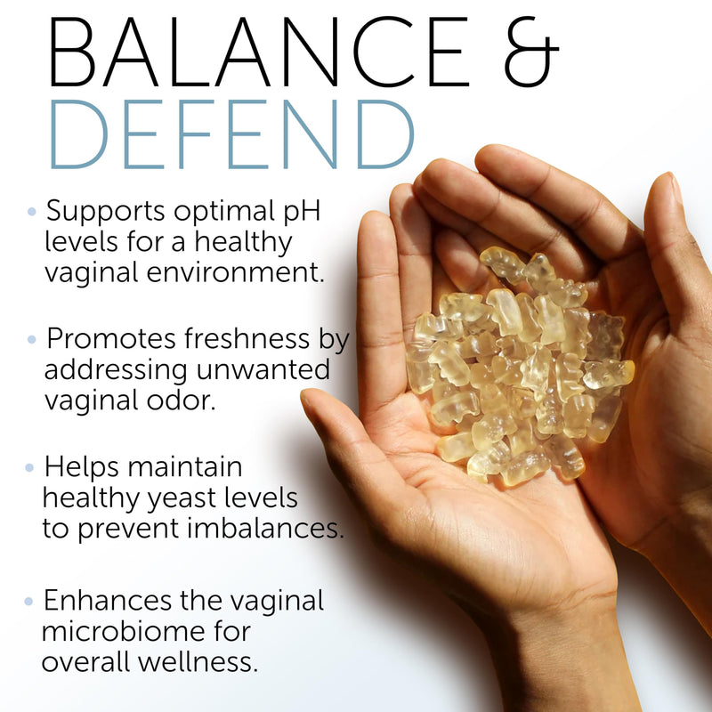 Vaginal Probiotics pH Balance Gummies For Women | Prebiotics and Probiotics for Women | Female Vaginal Supplement for ph Balance and Vaginal Health | Vaginal Odor Control 60 Gummies - BeesActive Australia
