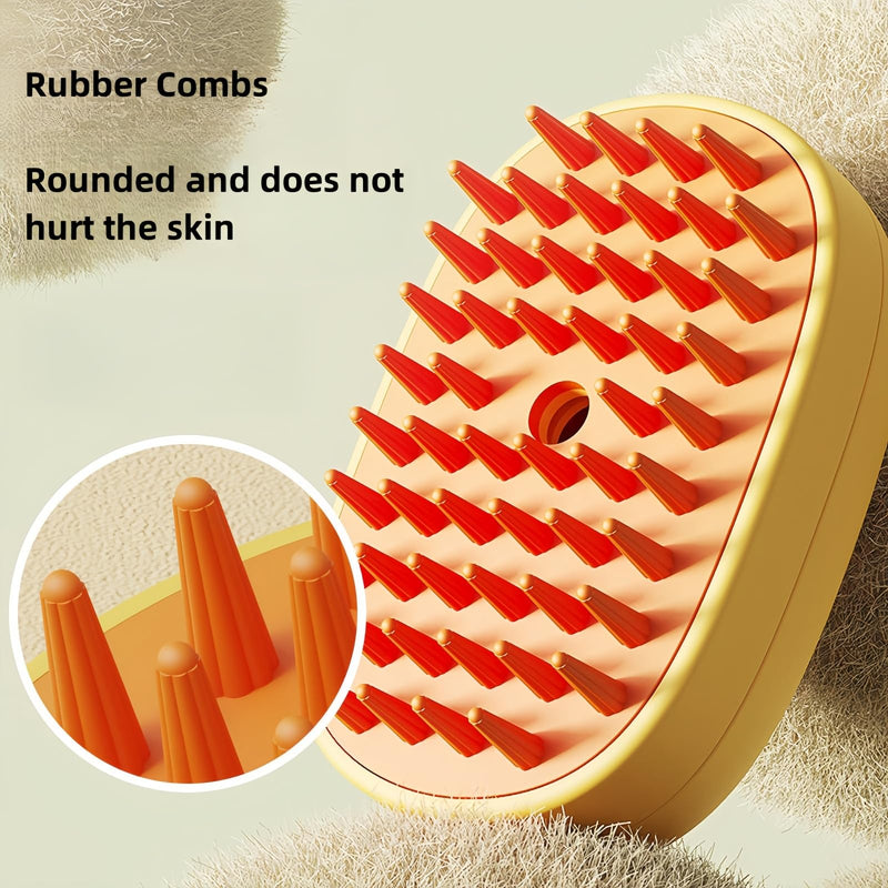 GdHaHSP Cat Steam Brush,Cat Brush with Steam,Pet Brush Steam,Cat Steam Brush for Shedding,Steamy Cat Brush,Steam Brush for Cat,Dog(off-white) - BeesActive Australia
