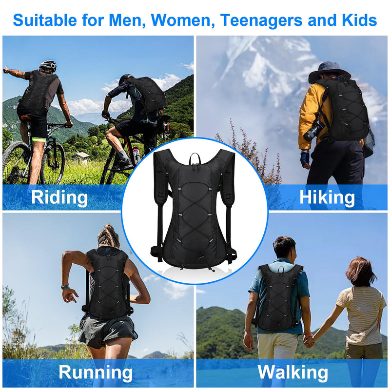 Hydration Backpack, Cycling Backpack Outdoor,Lightweight Hydration Pack with 70 oz 2L Hydration Bladder, Water Backpack for Running, Hiking, Cycling, Climbing, Camping, Biking