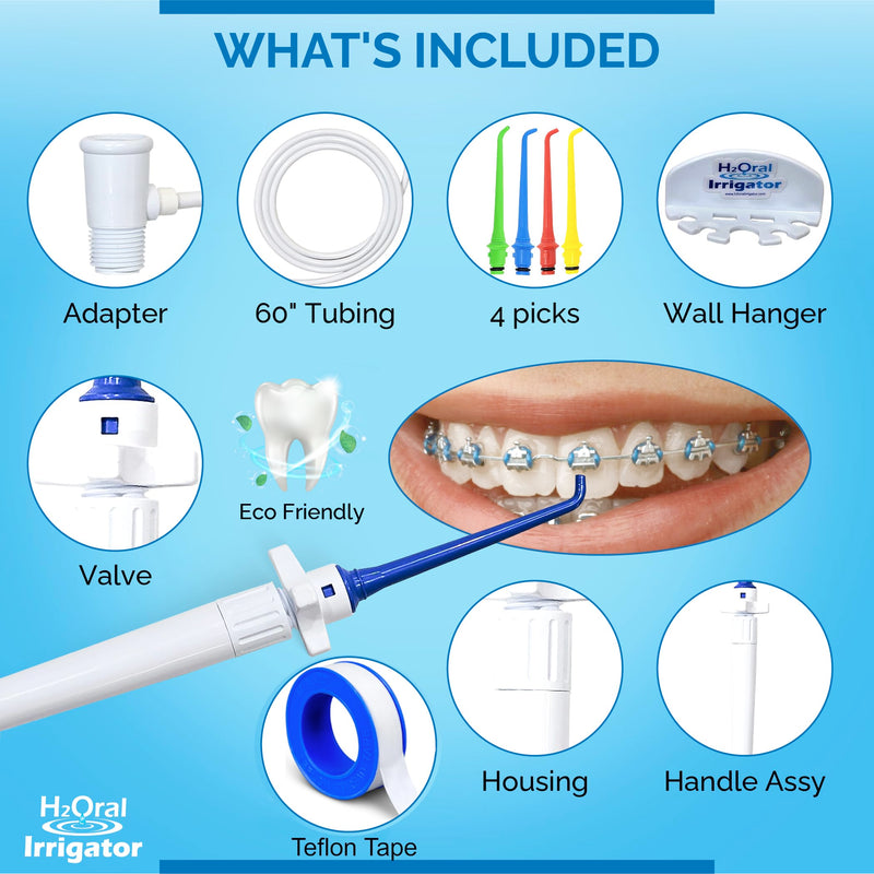 Oral Irrigator Shower Dental Care System | Advanced Shower Water Flosser for Healthy Gums and Teeth | Shower Flosser | Dental Water Flosser for Superior Dental Hygiene at Home | Made in U.S.A. - BeesActive Australia